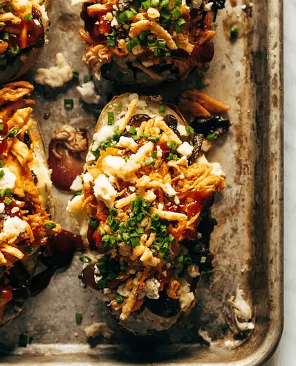 Loaded BBQ Baked Potatoes