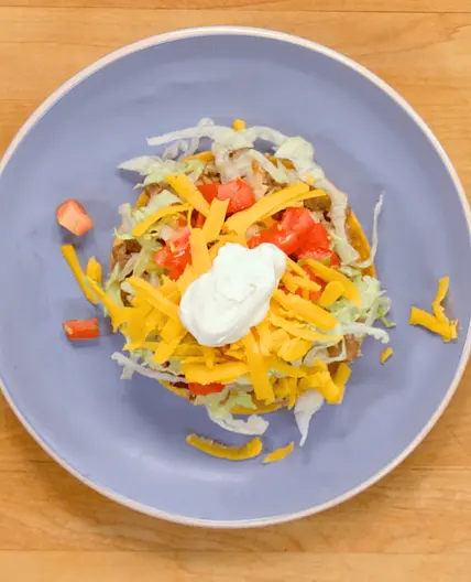 Refried Bean Tostada