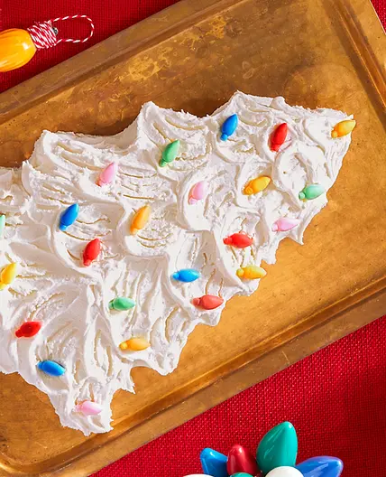 Retro Christmas Tree Cake