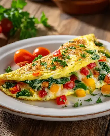 Perfect Garden Veggie Omelet (Ready in 10 Minutes!)