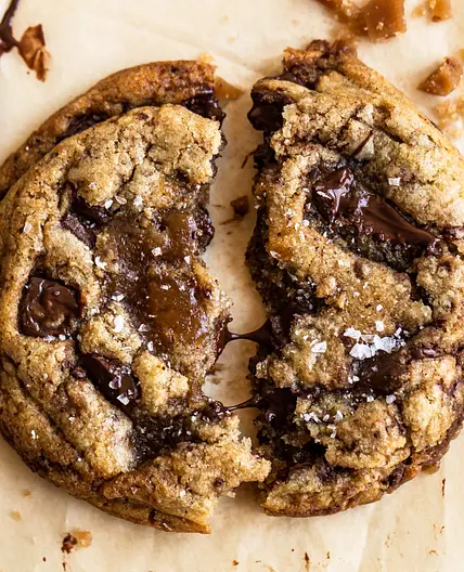 Browned Butter Toffee Chocolate Chip Cookies