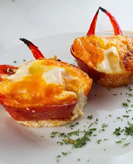 Keto Breakfast Egg Muffins – Pepperoni Cups