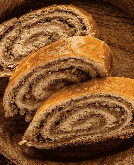 Croatian Orehnjača (Walnut Roll Cake)