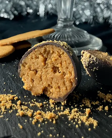 Chocolate Gingerbread Truffles (just three ingredients)