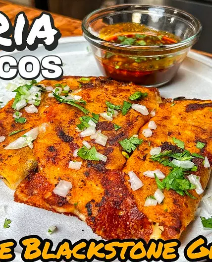 Blackstone Birria tacos with a delicious twist