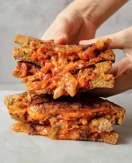 Kimchi Grilled Cheese Sandwich