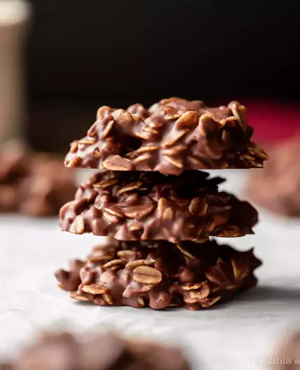 Chocolate Peanut Butter No Bake Cookies