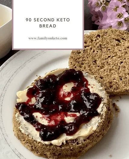 90 second keto bread without eggy taste