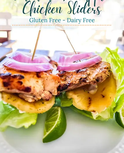 Hawaiian Chicken and Pineapple Sliders