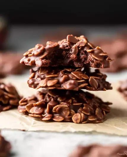 Chocolate Peanut Butter No Bake Cookies