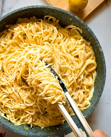 EASY Spaghettoni Recipe - Creamy Lemon Spaghetti