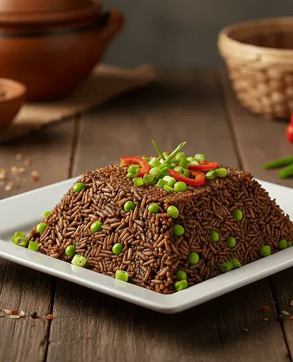 Diri Jhon Jhon (Haitian Black Mushroom Rice)