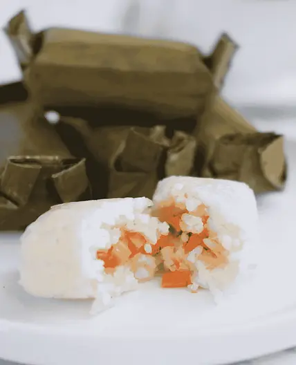Indonesian Arem-Arem (Rice Cakes with Filling)