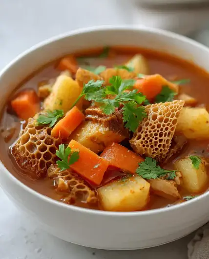 Mondongo Soup (Traditional Tripe Stew)
