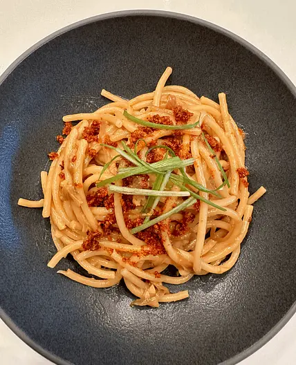 Garlic Butter Noodles with Caramelized Shallots
