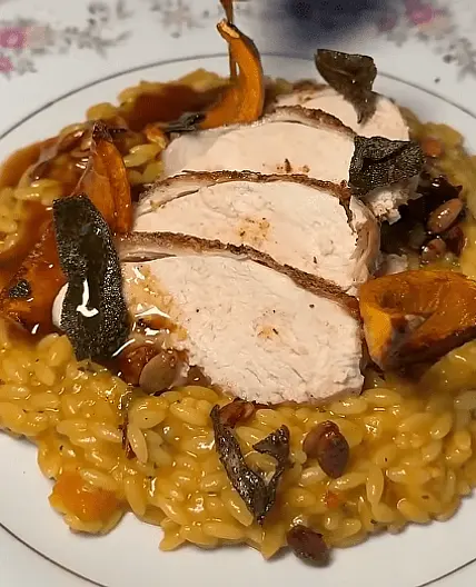 Kurt's Honeynut Squash Orzo w Chicken Breast