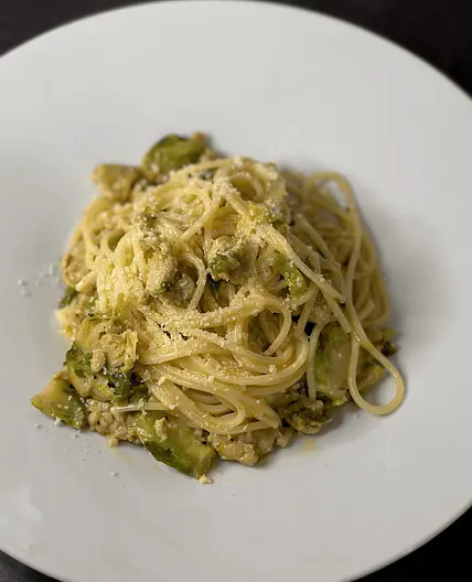 Italian Chicken Sausage & Brussels Sprouts Pasta