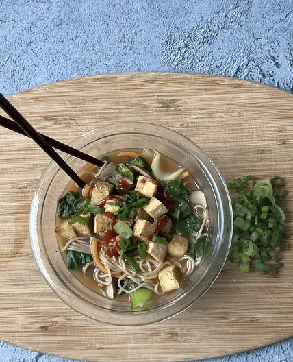Gluten Free Ramen Recipe with Added Protein and Veggies