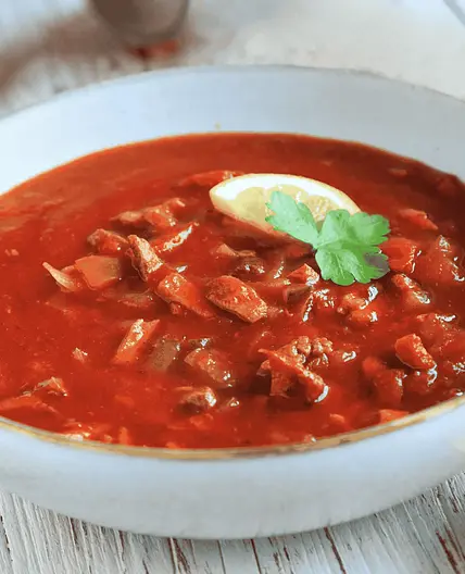 Russian Solyanka (Meat Soup)