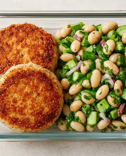 Lemony White Bean & Herb Salad