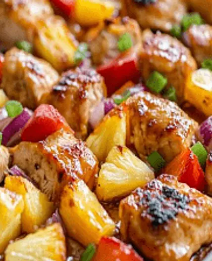 Hawaiian Chicken Sheet Pan