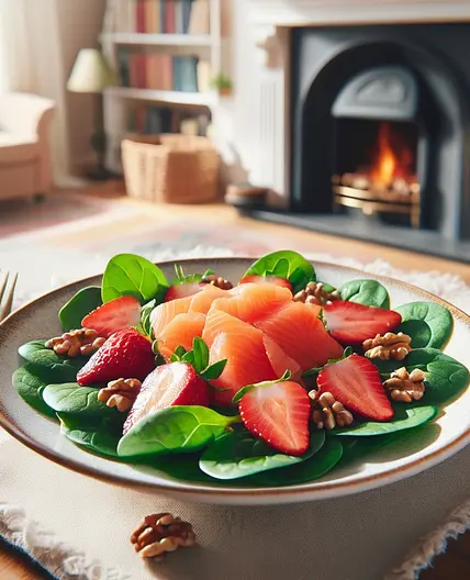 Urolithin-Rich Salmon Salad