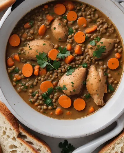 Age-Defying Chicken Lentil Stew