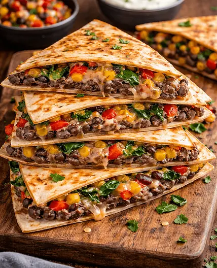 Loaded Bean Paste & Veggie Quesadillas
Bean Paste