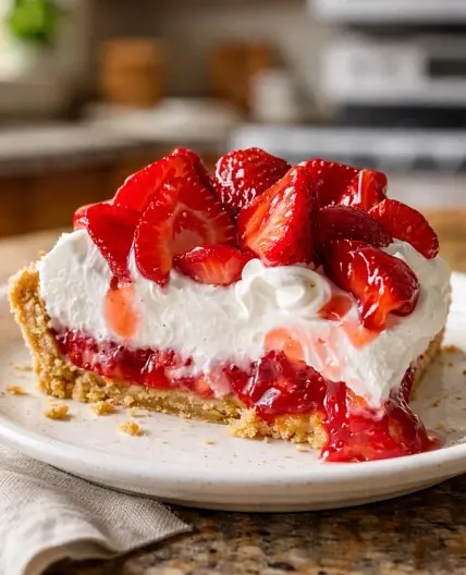 Easy Strawberry Cool Whip Pie