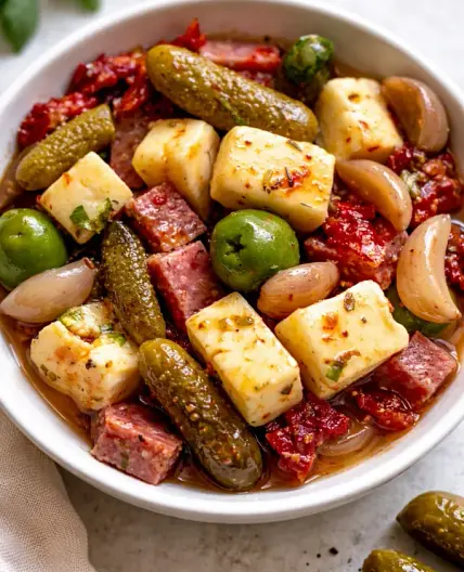 Easy Marinated Cheese Appetizer