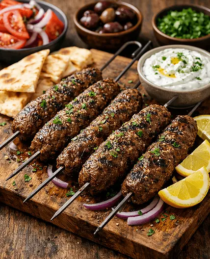 Easy Greek Kofta Skewers