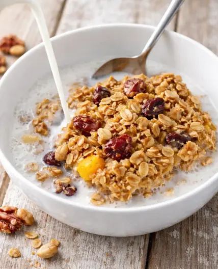 Overnight Baked Oatmeal With Dried Fruit and Nuts