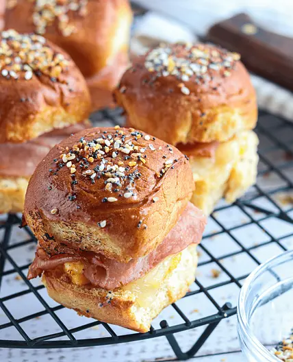 Air Fryer Ham And Cheese Sliders