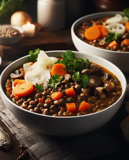 Lentil & Mushroom Stew