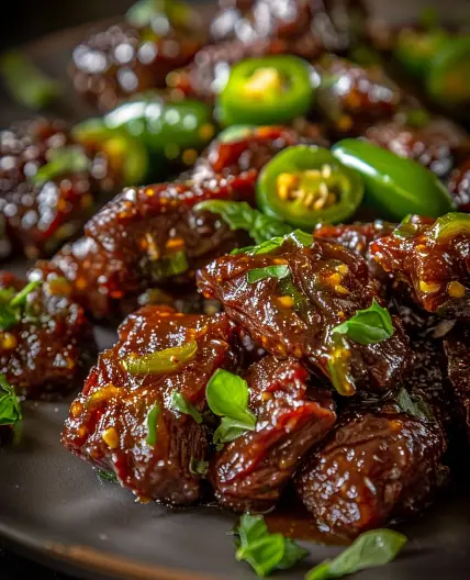 Candied Jalapeño Venison Bites