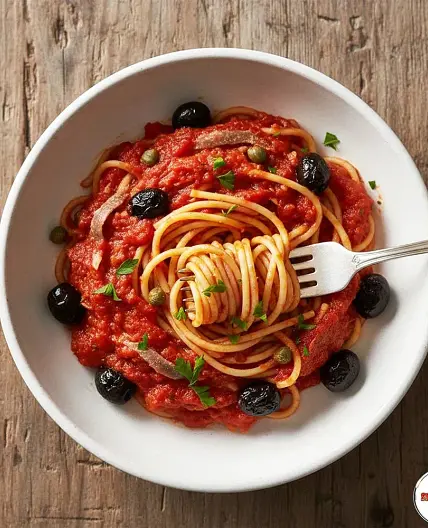 Pantry Pasta Puttanesca Recipe | Easy Spicy & Delicious | Sharp Blades