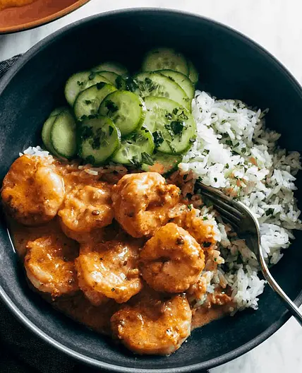 Chipotle Orange Shrimp with Cilantro Rice