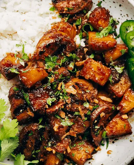 Pineapple Pork with Coconut Rice