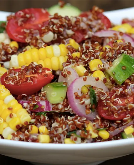 Mediterranean Quinoa Salad with Seasonal Vegetables