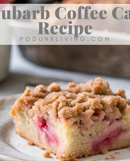 Rhubarb Coffee Cake