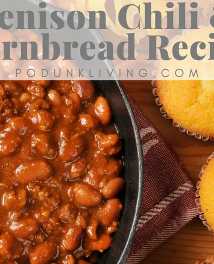 Venison Chili and Honey Cornbread Muffins