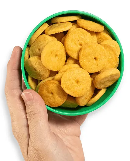 (No Rolling!) Easy Homemade Cheese Crackers | Baby Foode