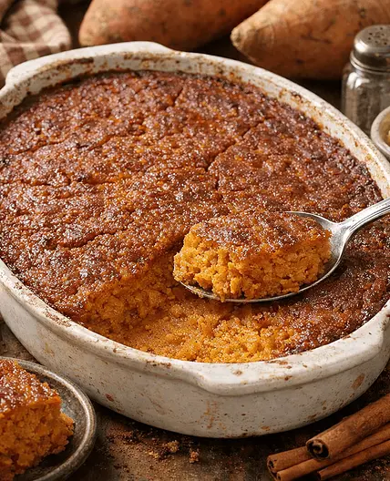 Grated Sweet Potato Pudding