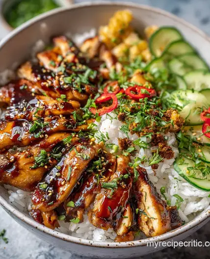 Teriyaki Chicken Bowl with Mahogany Glaze