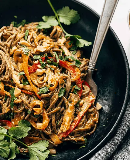 Spicy Peanut Soba Noodle Salad Recipe