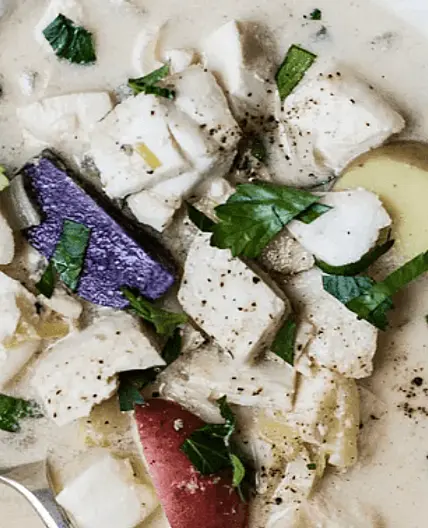 Crockpot Mediterranean Cod & Clam Stew