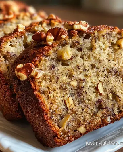 Moist and Grain-Free Almond Flour Banana Bread with Walnuts