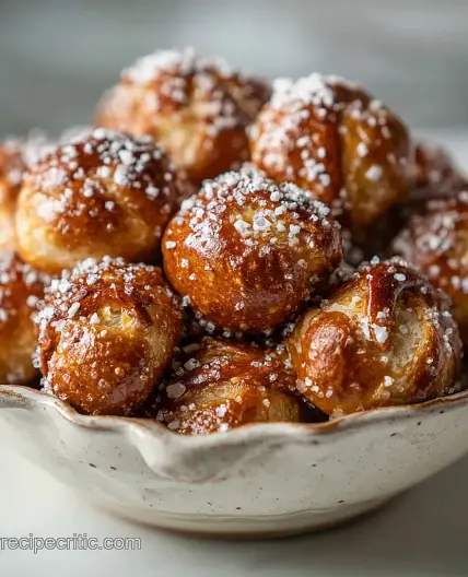Christmas Pretzel Bites with Velvety Chocolate