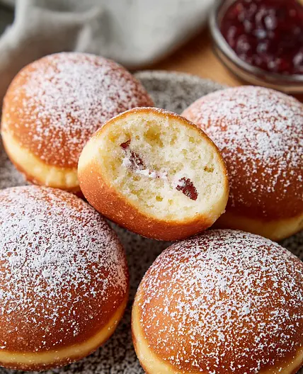 Deutsche Berliner: Traditionelle Gefüllte Krapfen
