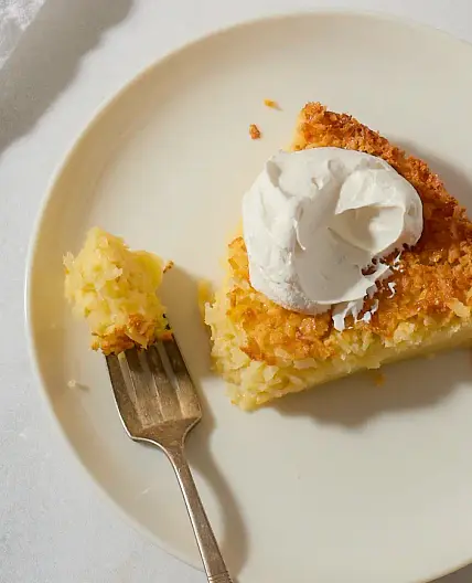 Impossibly Easy Coconut Pie